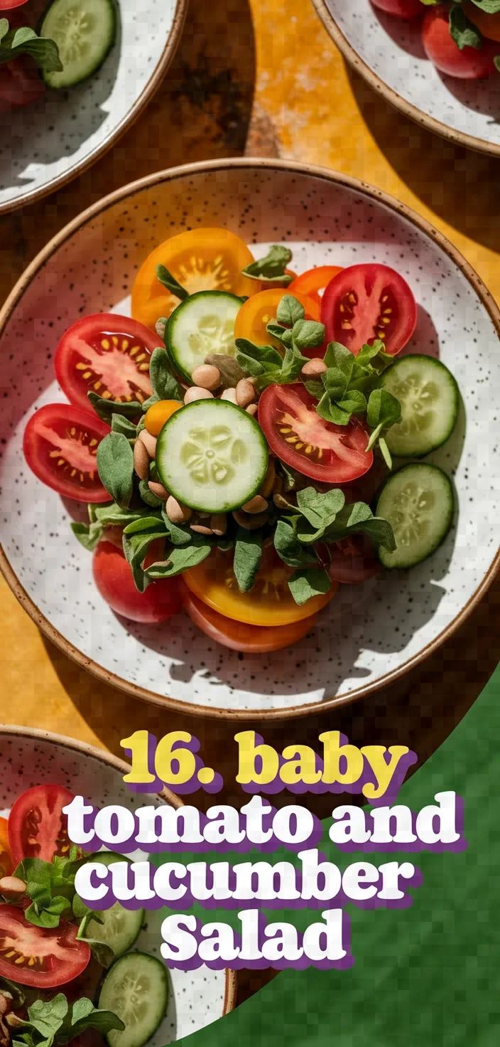 16. Baby Tomato and Cucumber Salad