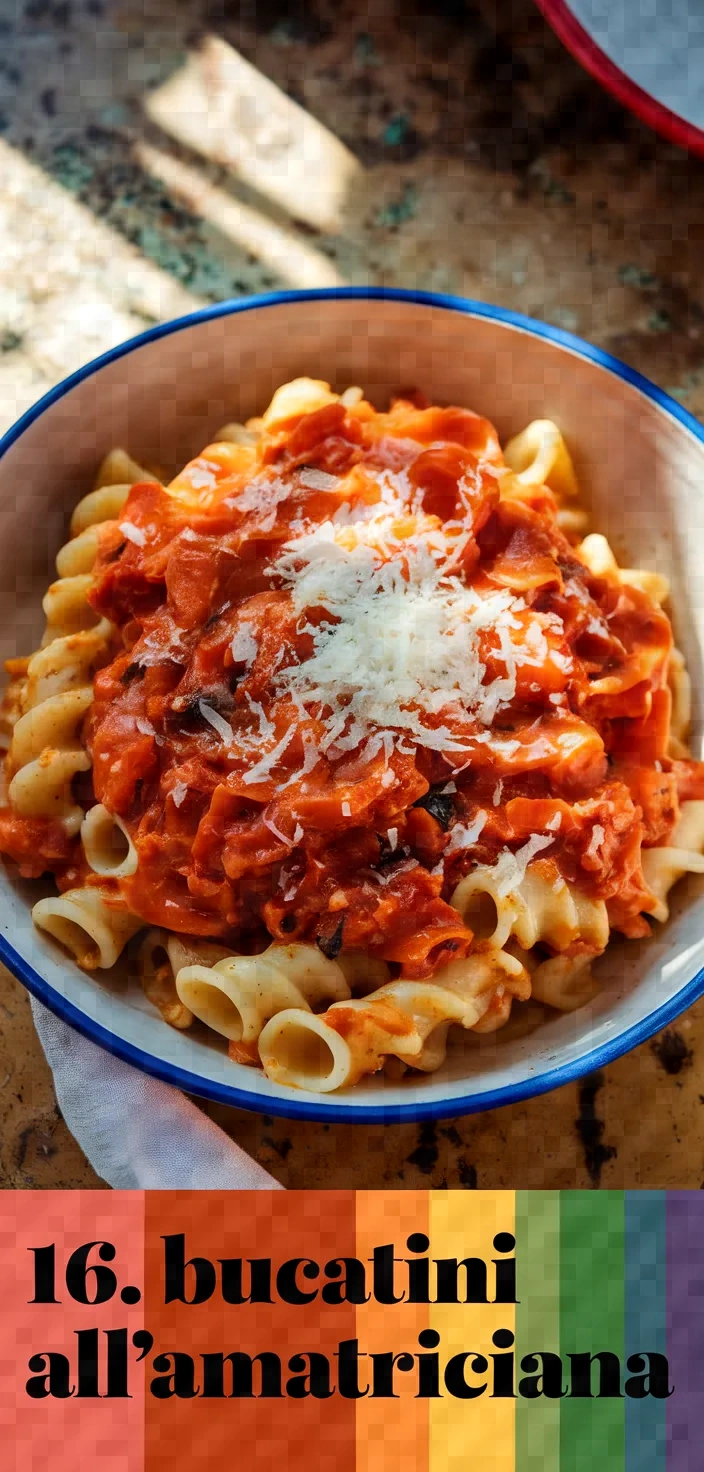 16. Bucatini all'Amatriciana