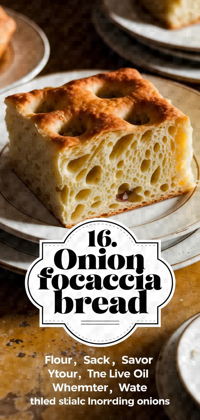 16. Onion Focaccia Bread