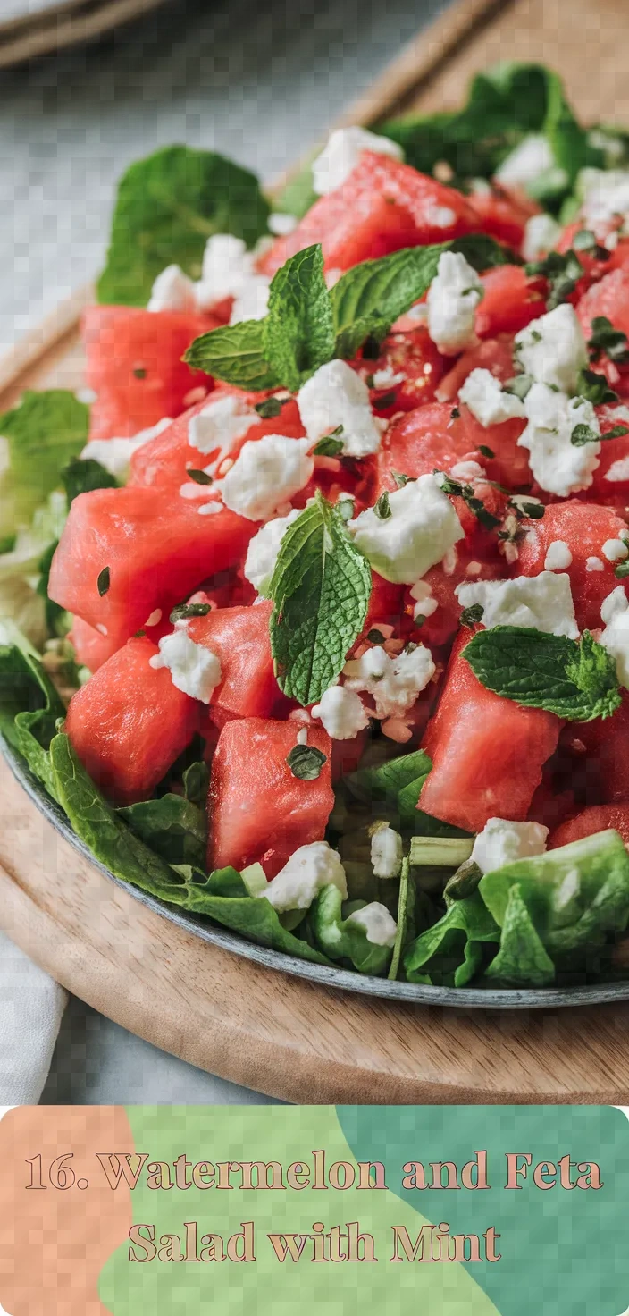 16. Watermelon and Feta Salad with Mint