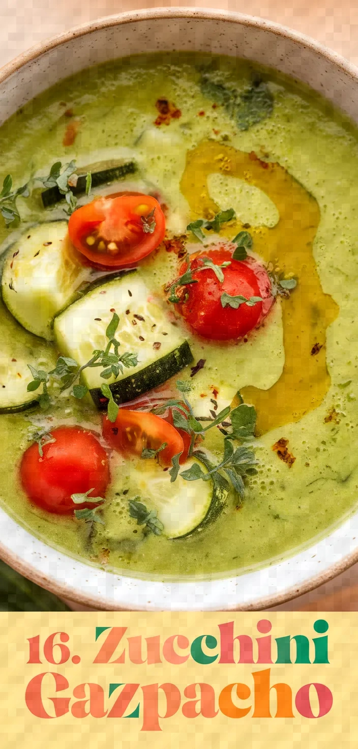 16. Zucchini Gazpacho