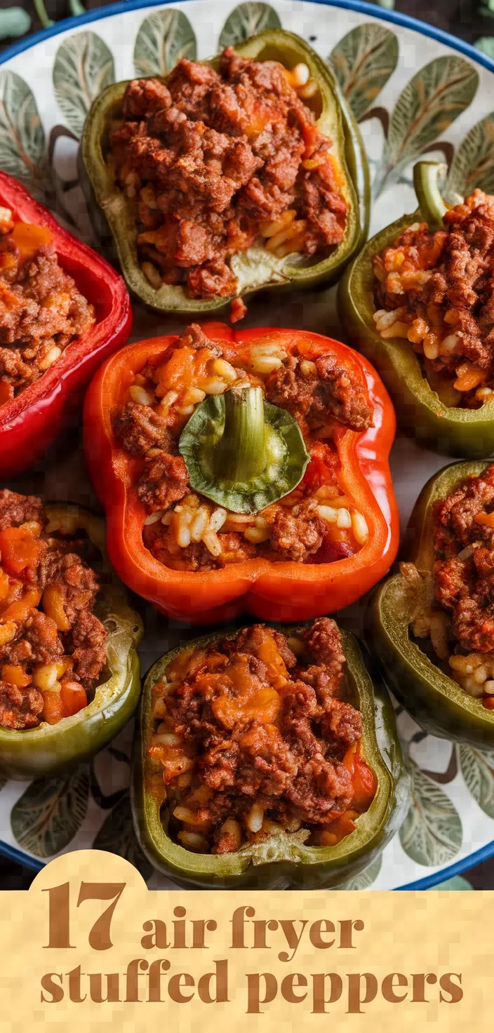 17. Air Fryer Stuffed Peppers