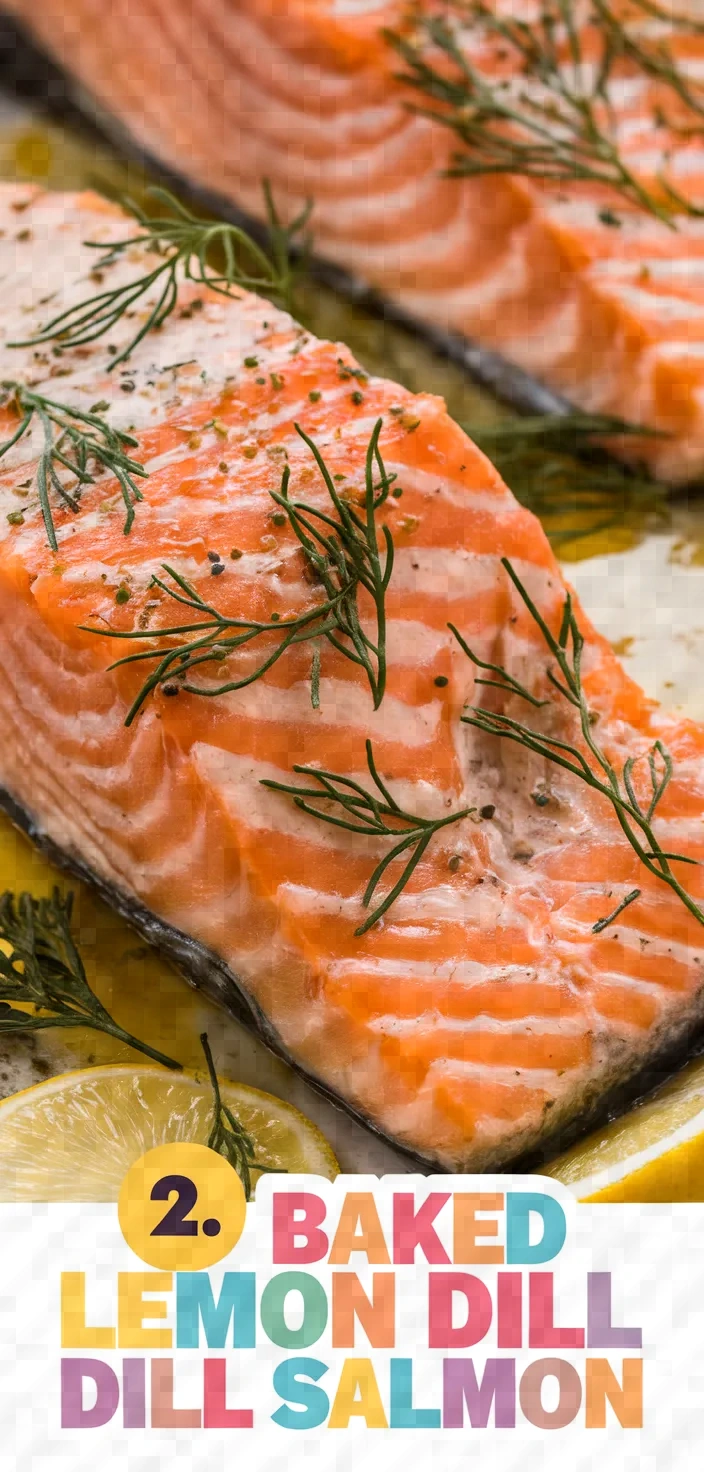 2. Baked Lemon Dill Salmon