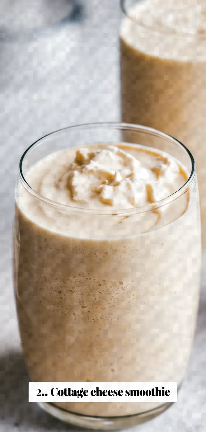 2. Cottage Cheese Smoothie