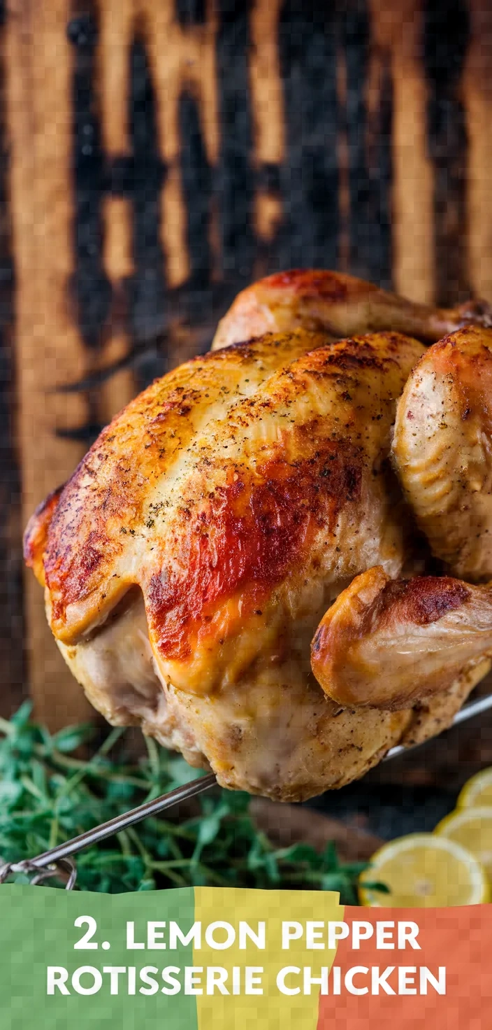 2. Lemon Pepper Rotisserie Chicken