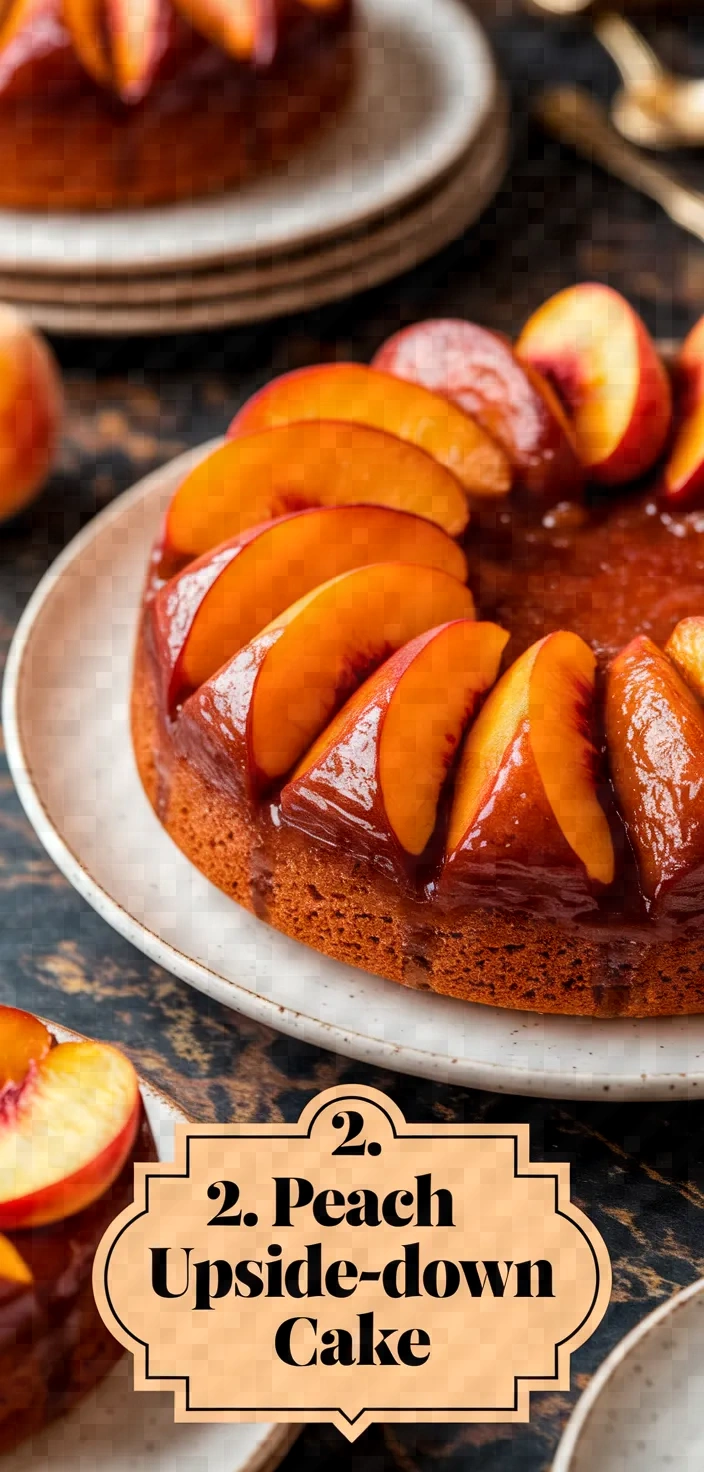 2. Peach Upside-Down Cake