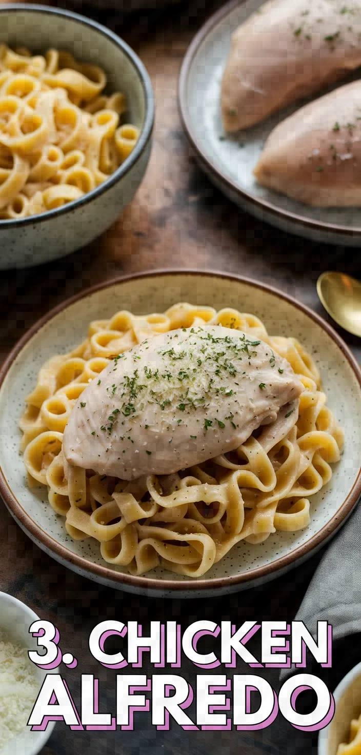 3. Chicken Alfredo