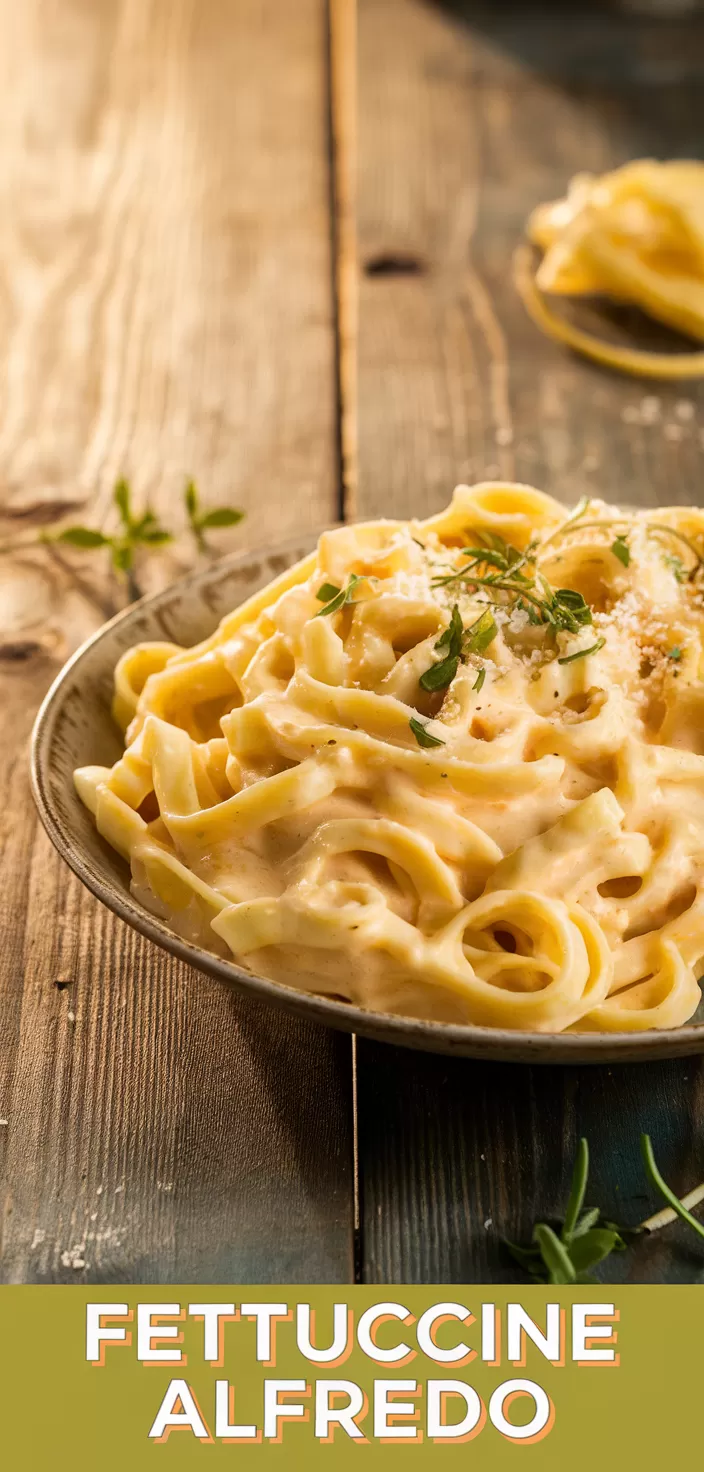 3. Fettuccine Alfredo