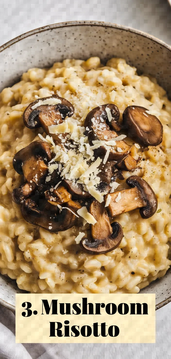 3. Mushroom Risotto