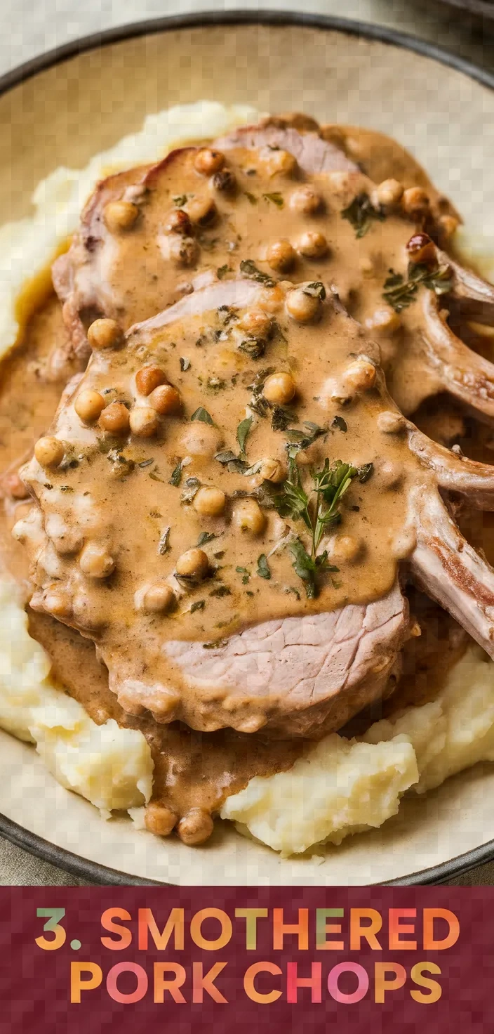 3. Smothered Pork Chops