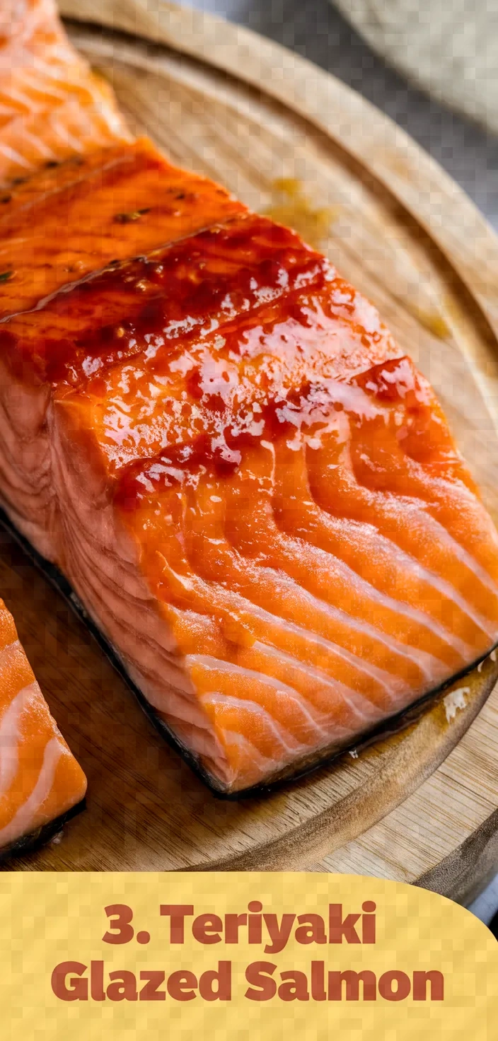 3. Teriyaki Glazed Salmon