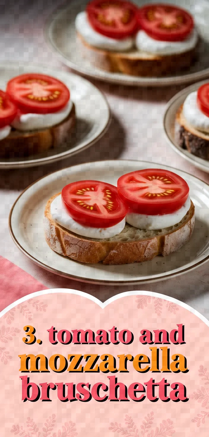 3. Tomato and Mozzarella Bruschetta