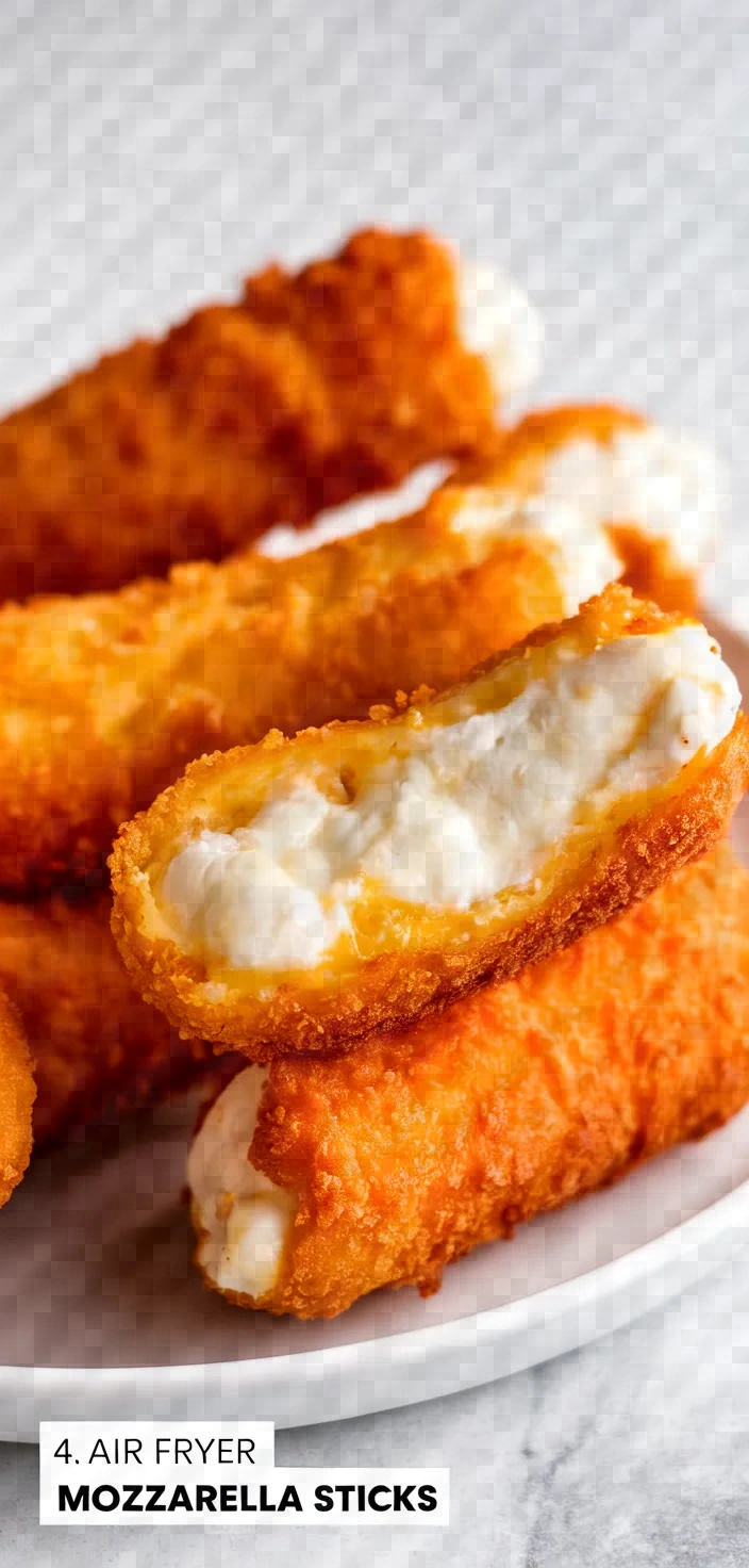 4. Air Fryer Mozzarella Sticks