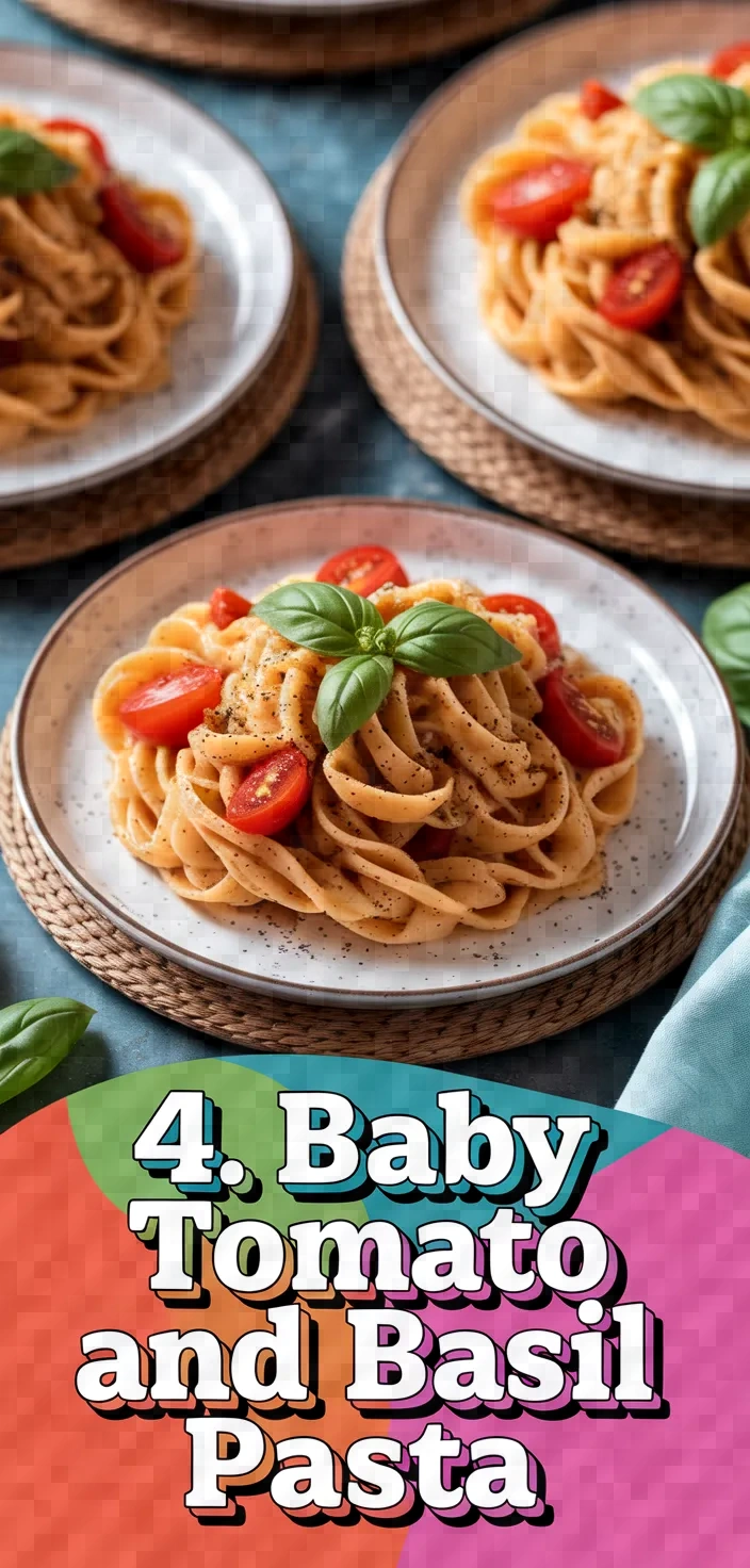 4. Baby Tomato and Basil Pasta