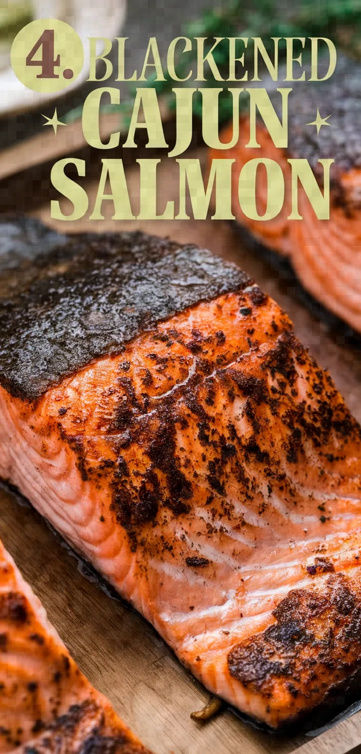 4. Blackened Cajun Salmon