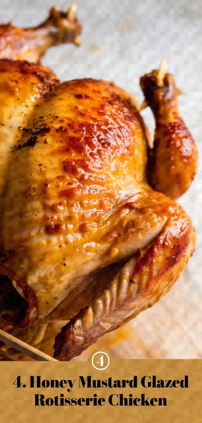 4. Honey Mustard Glazed Rotisserie Chicken