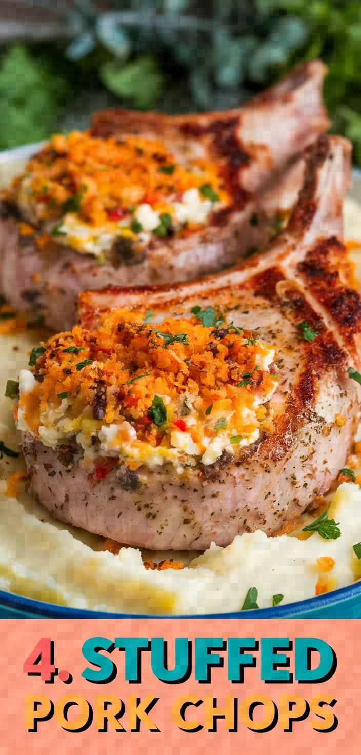 4. Stuffed Pork Chops