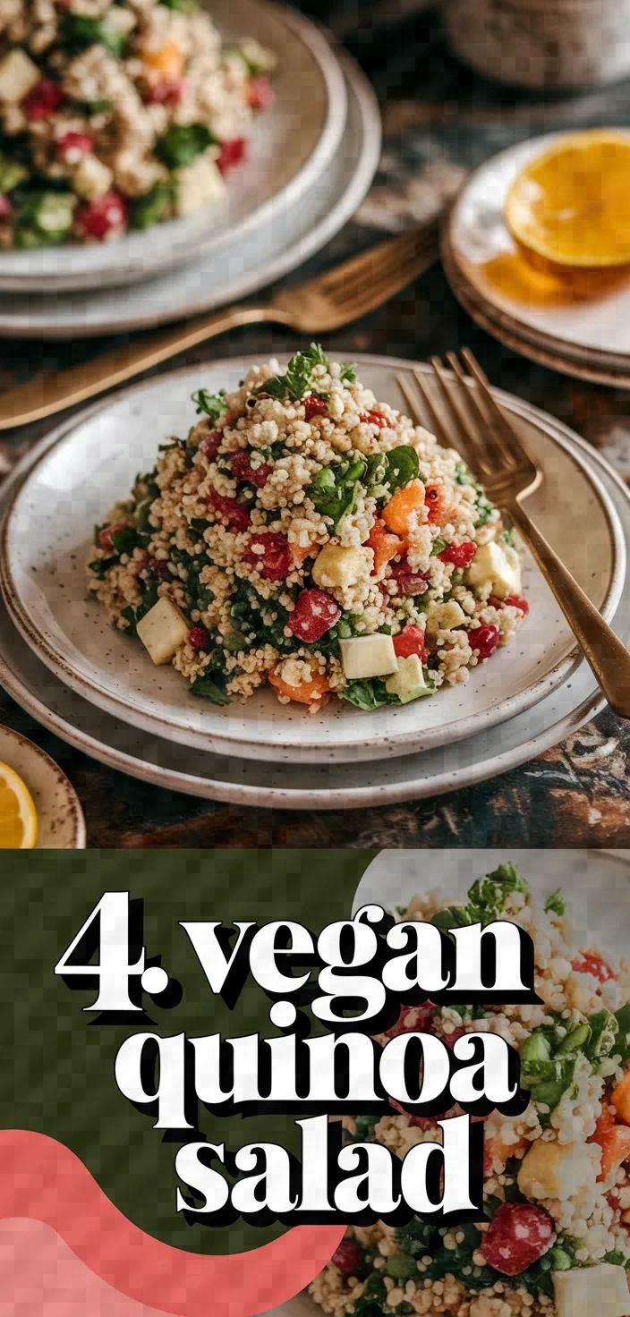 4. Vegan Quinoa Salad