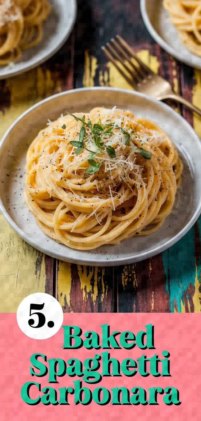 5. Baked Spaghetti Carbonara