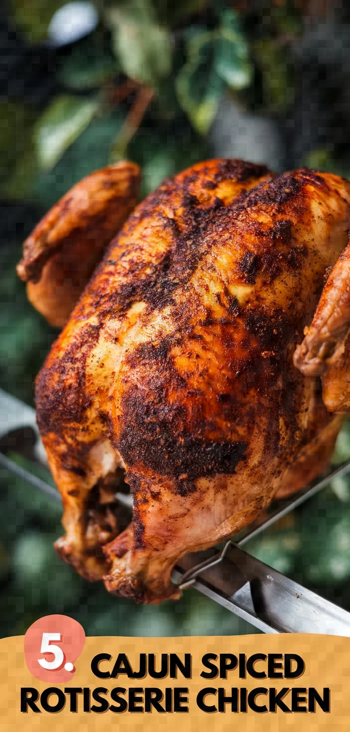 5. Cajun Spiced Rotisserie Chicken