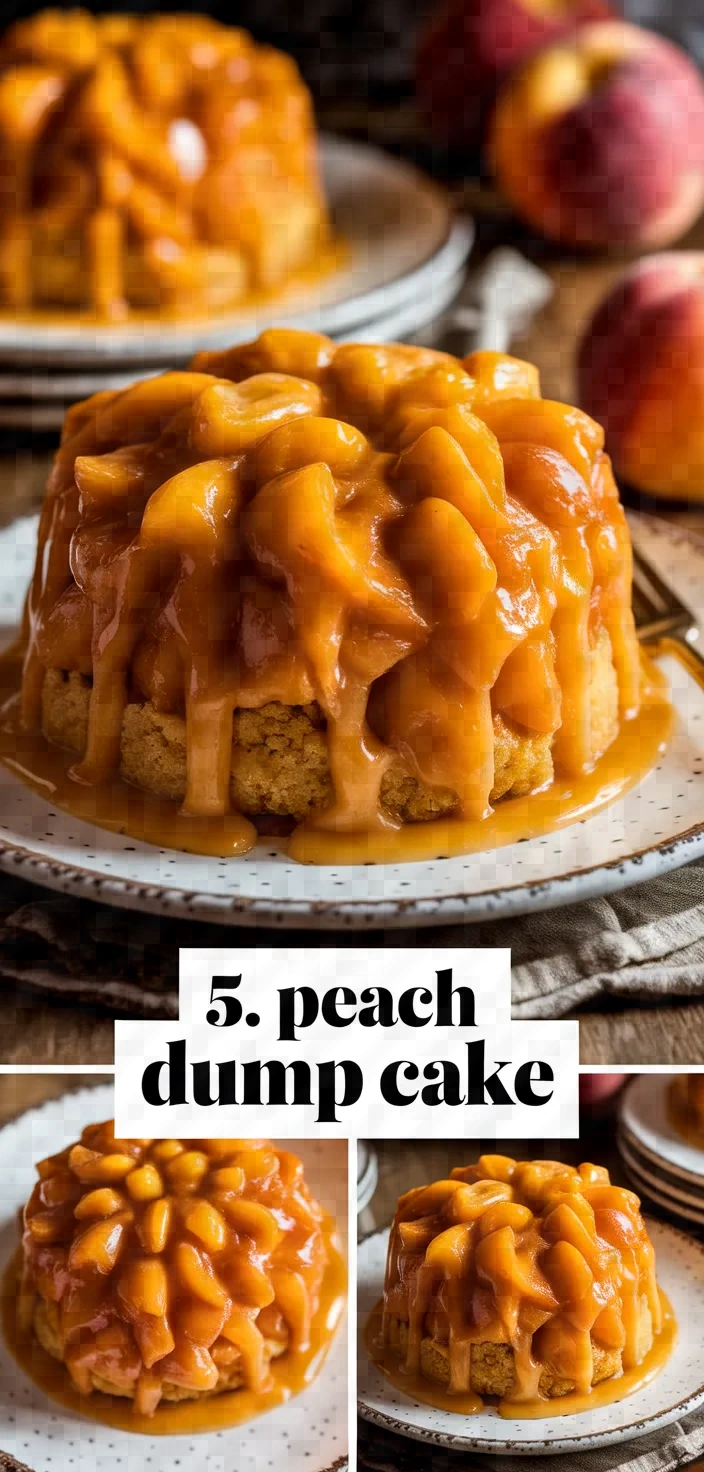 5. Peach Dump Cake