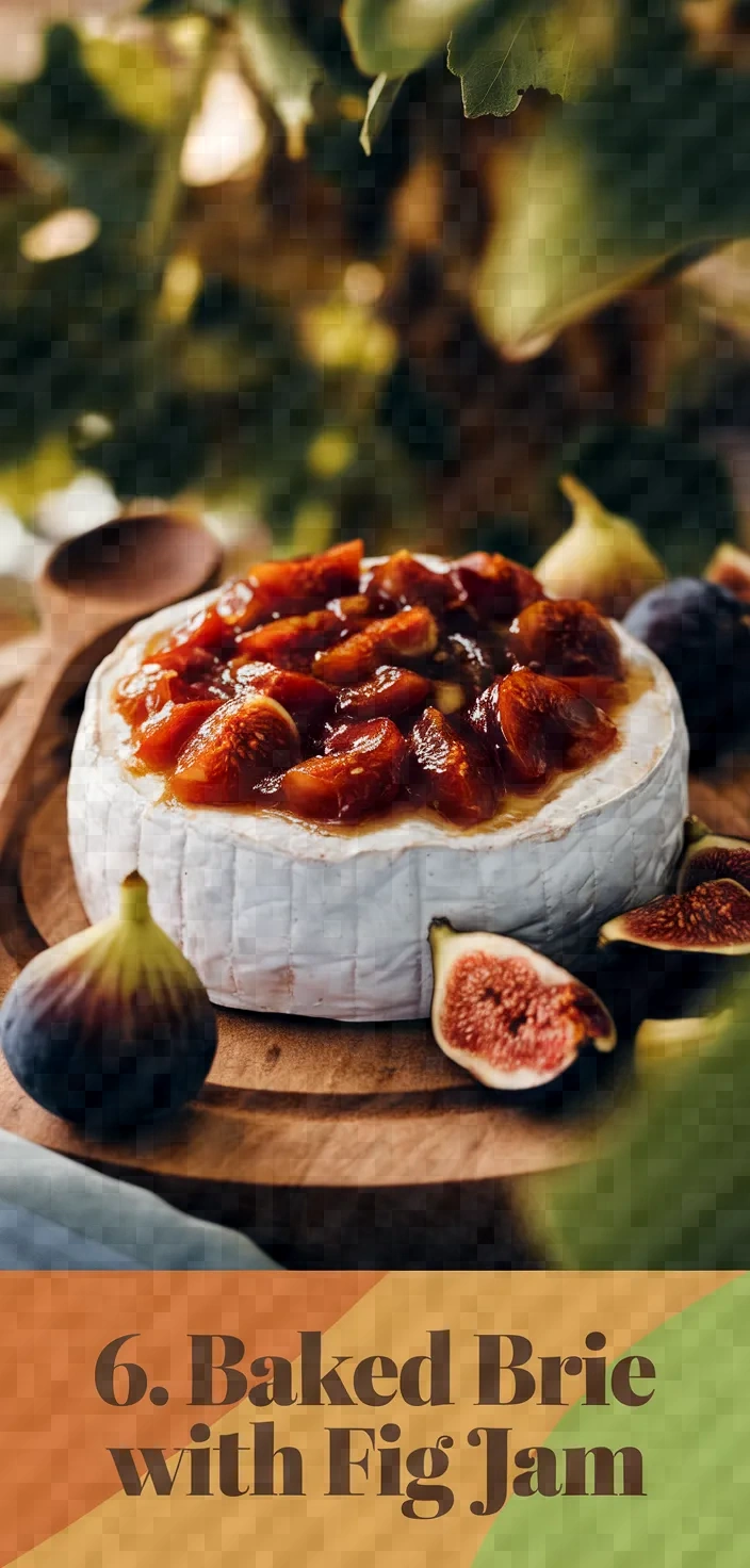 6. Baked Brie with Fig Jam