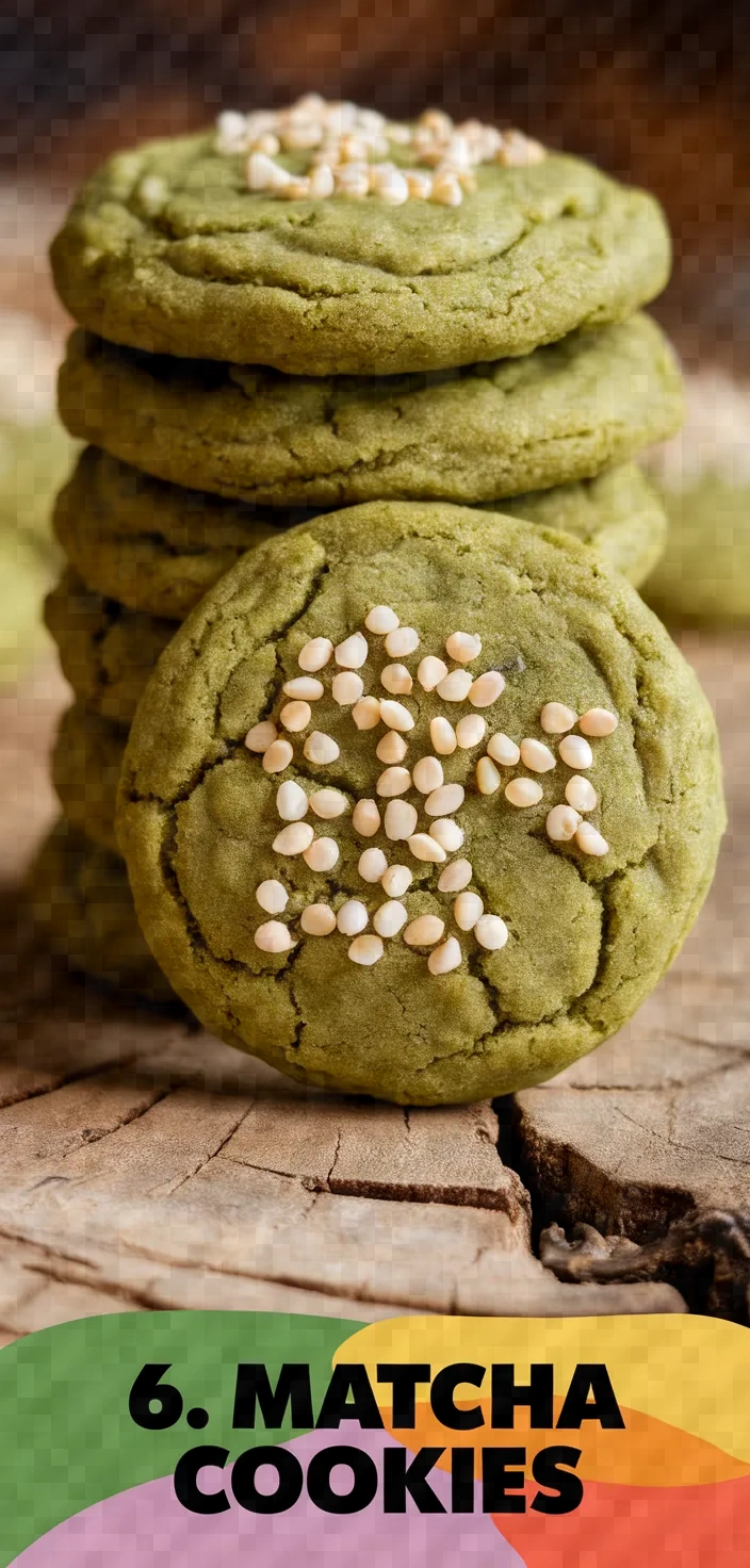 6. Matcha Cookies