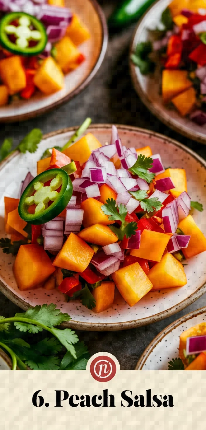 6. Peach Salsa