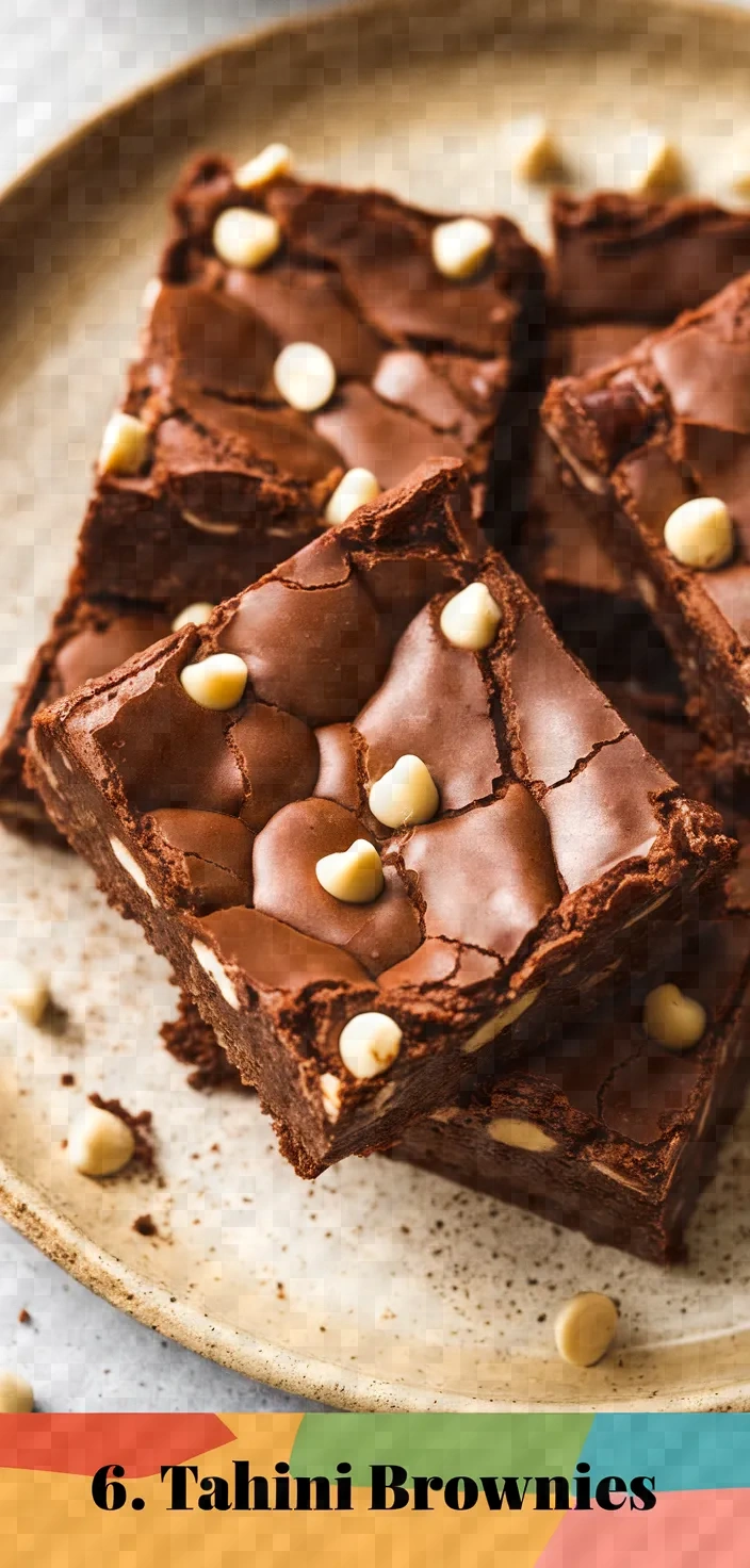 6. Tahini Brownies