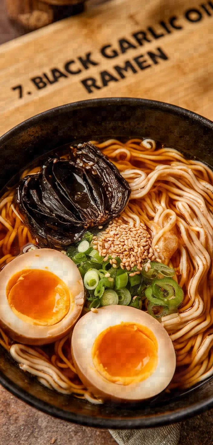 7. Black Garlic Oil Ramen