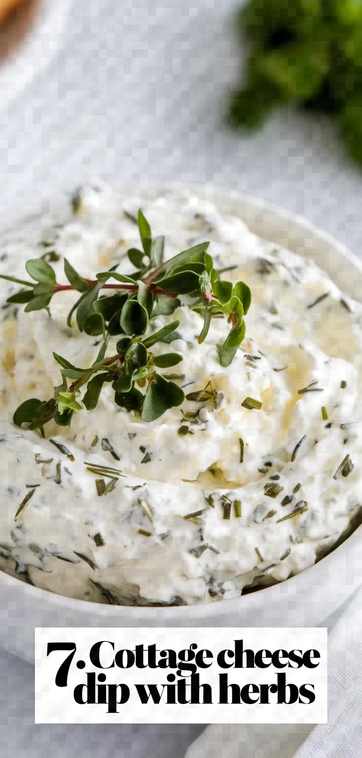 7. Cottage Cheese Dip with Herbs