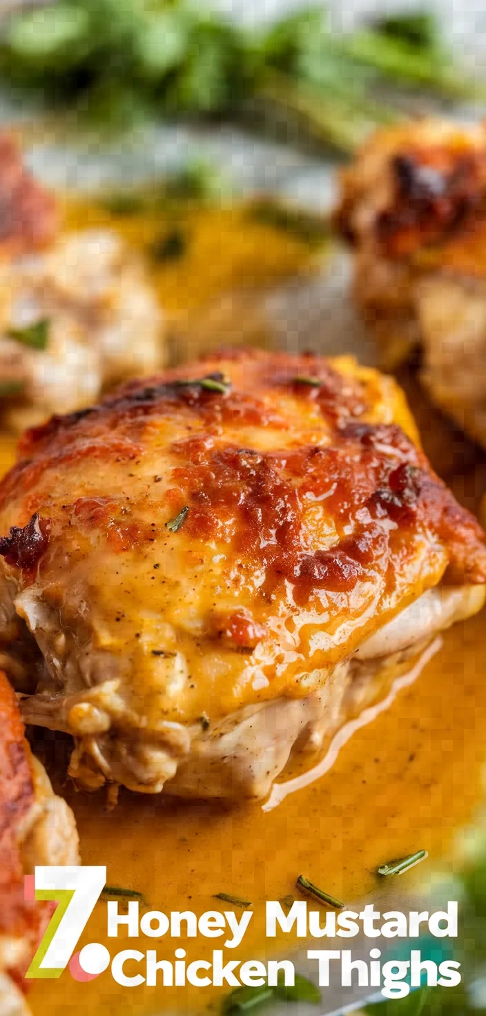 7. Honey Mustard Chicken Thighs