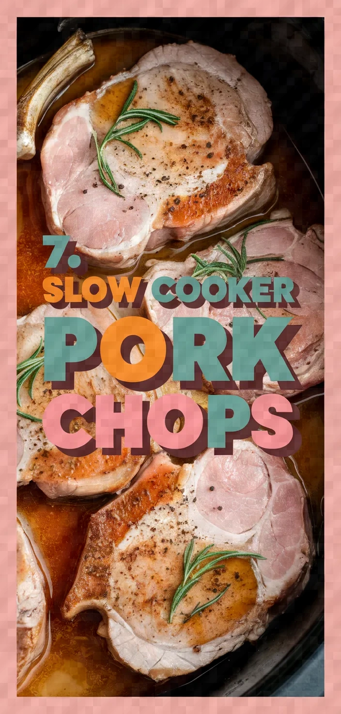 7. Slow Cooker Pork Chops