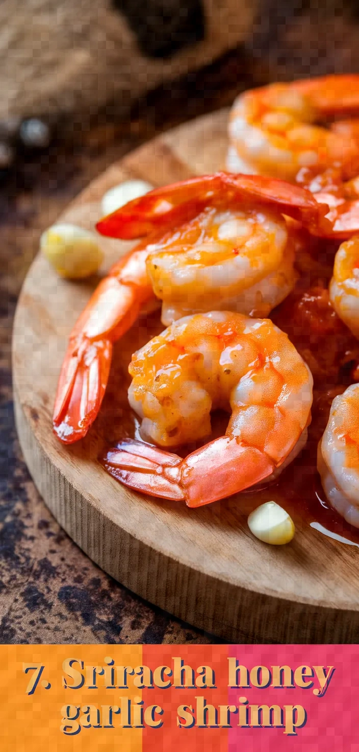 7. Sriracha Honey Garlic Shrimp