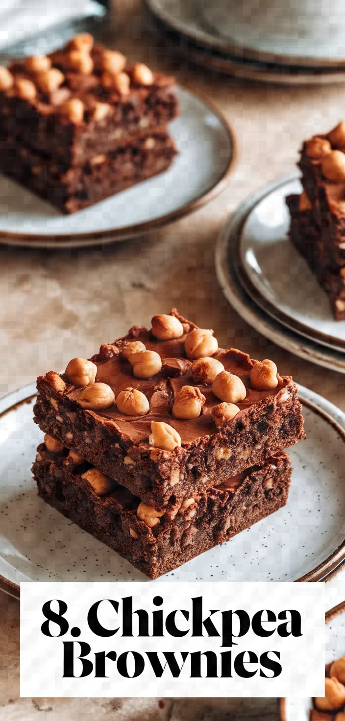 8. Chickpea Brownies