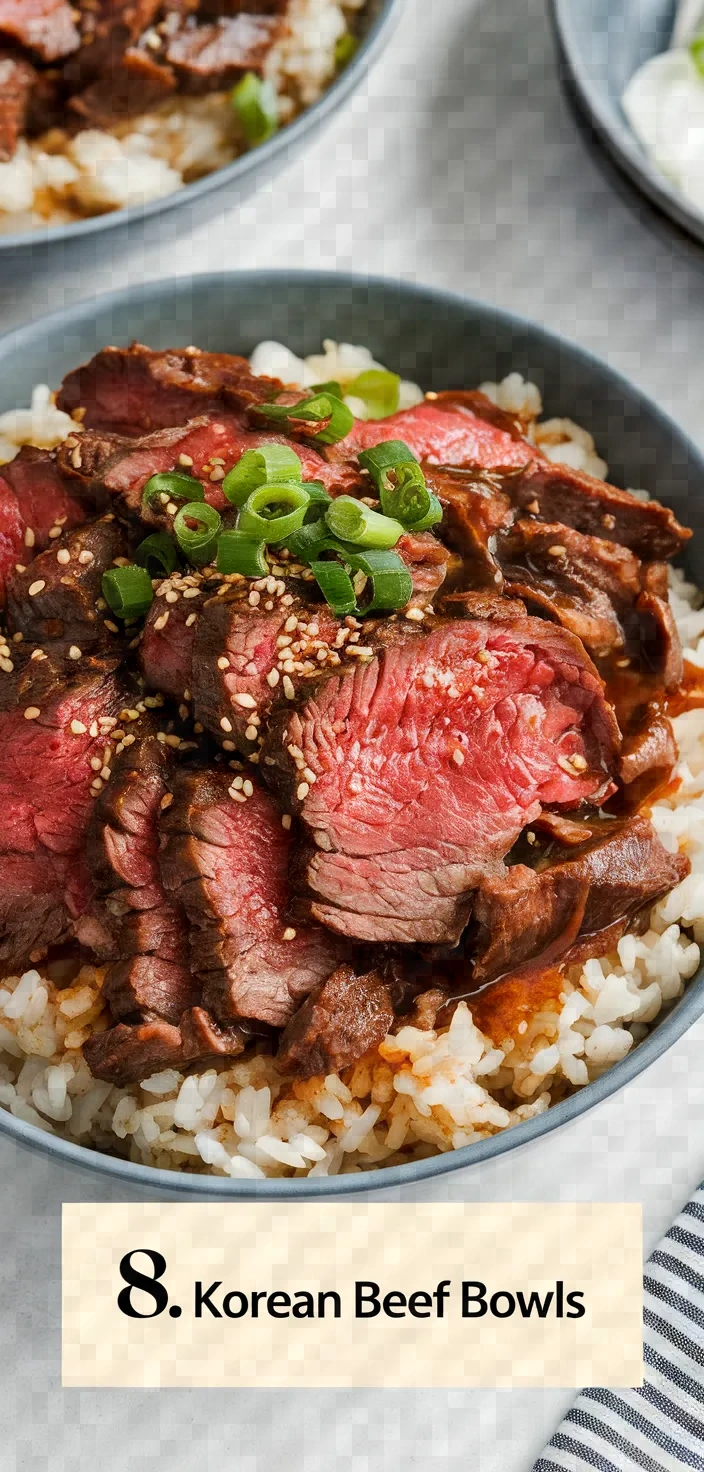 8. Korean Beef Bowls