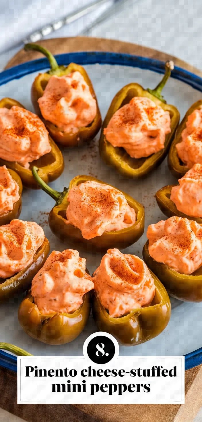 8. Pimento Cheese-Stuffed Mini Peppers