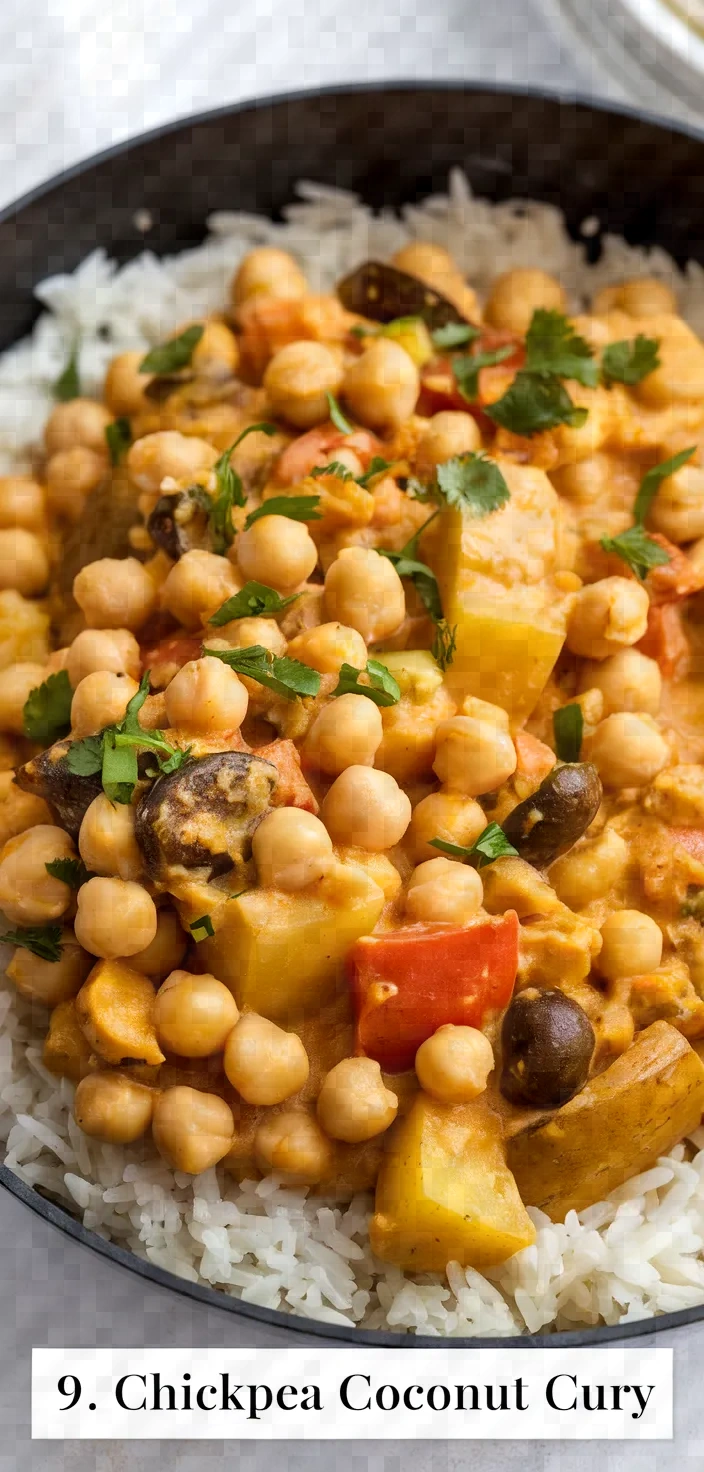 9. Chickpea Coconut Curry