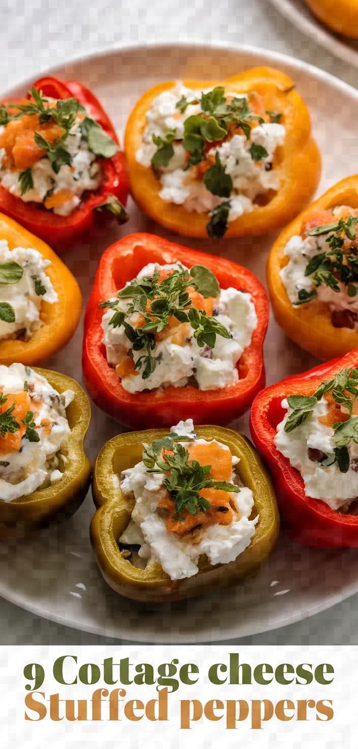 9. Cottage Cheese Stuffed Peppers