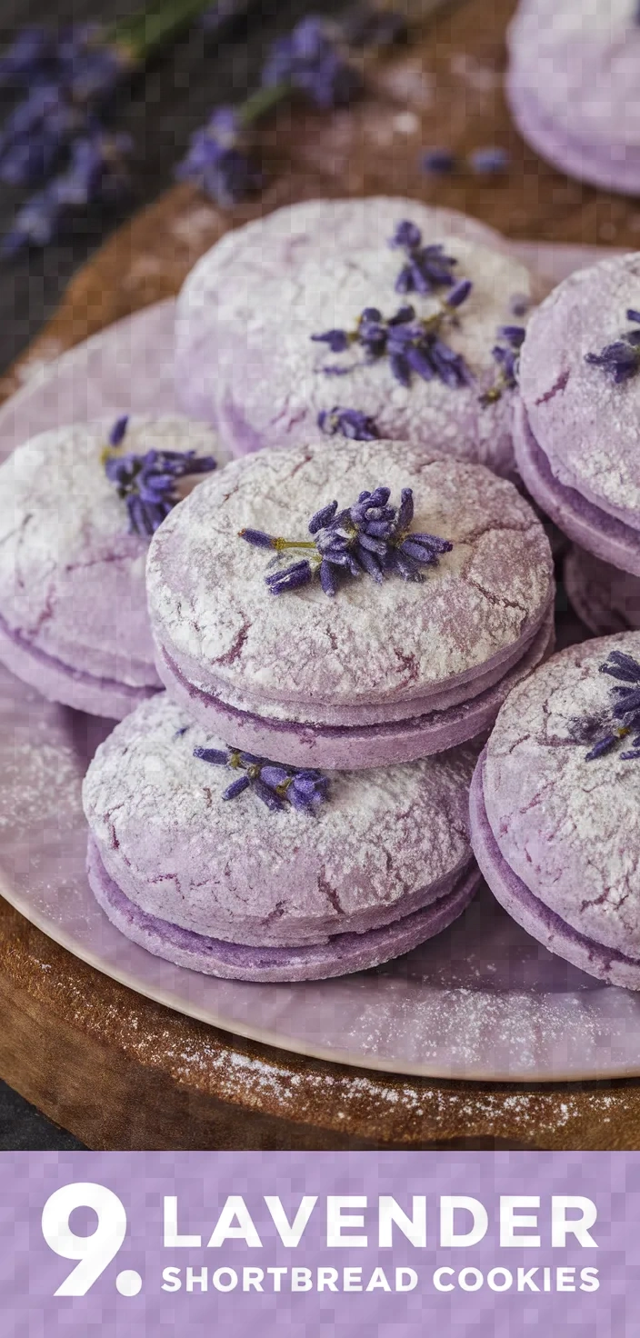 9. Lavender Shortbread Cookies