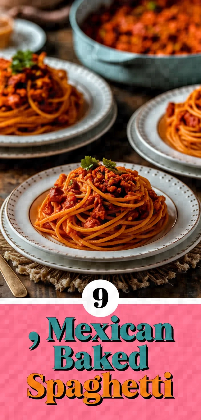 9. Mexican Baked Spaghetti