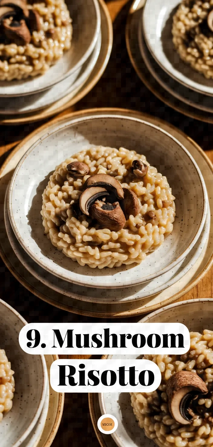 9. Mushroom Risotto