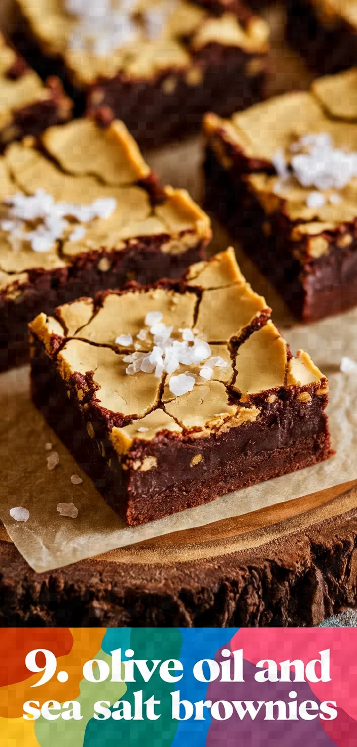 9. Olive Oil and Sea Salt Brownies