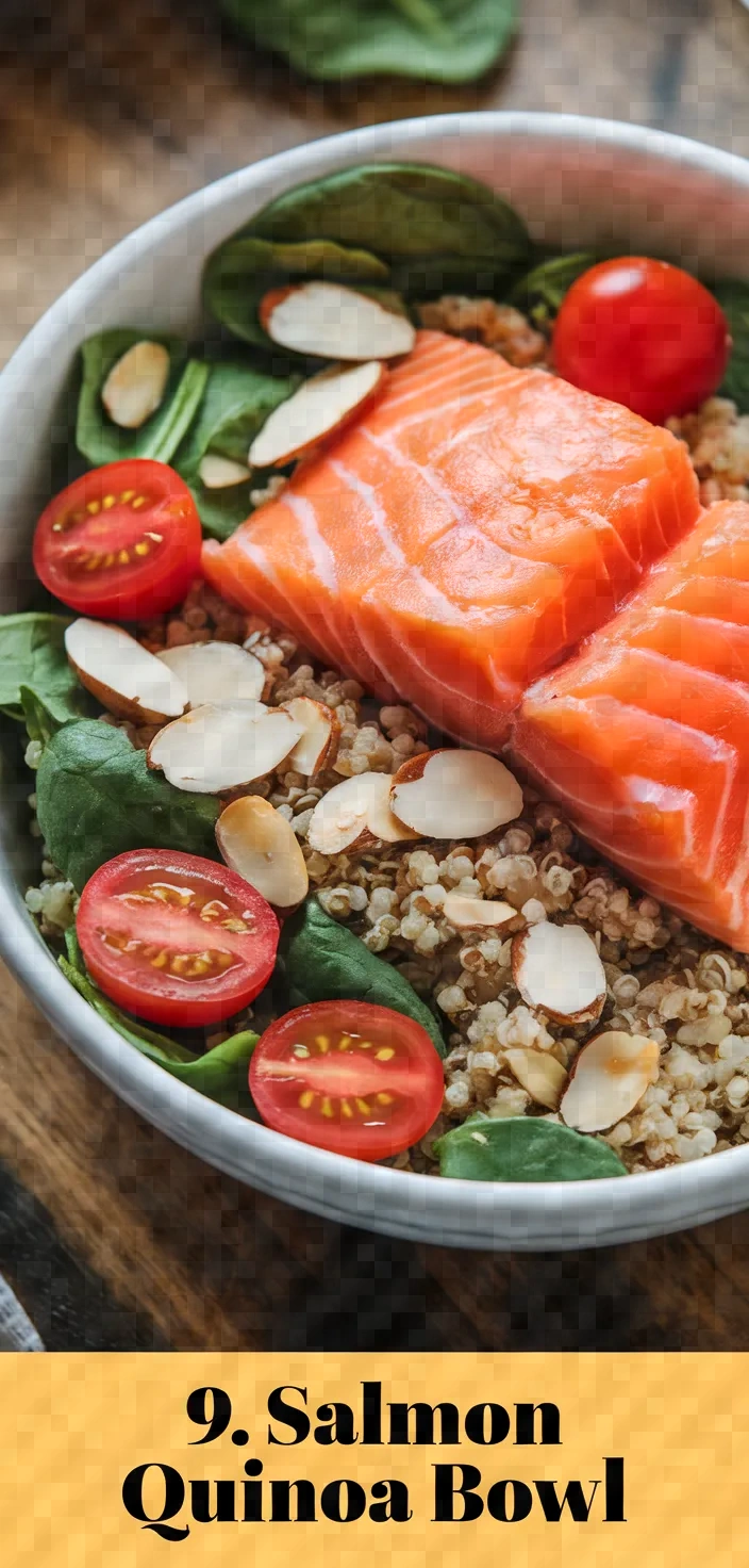 9. Salmon Quinoa Bowl