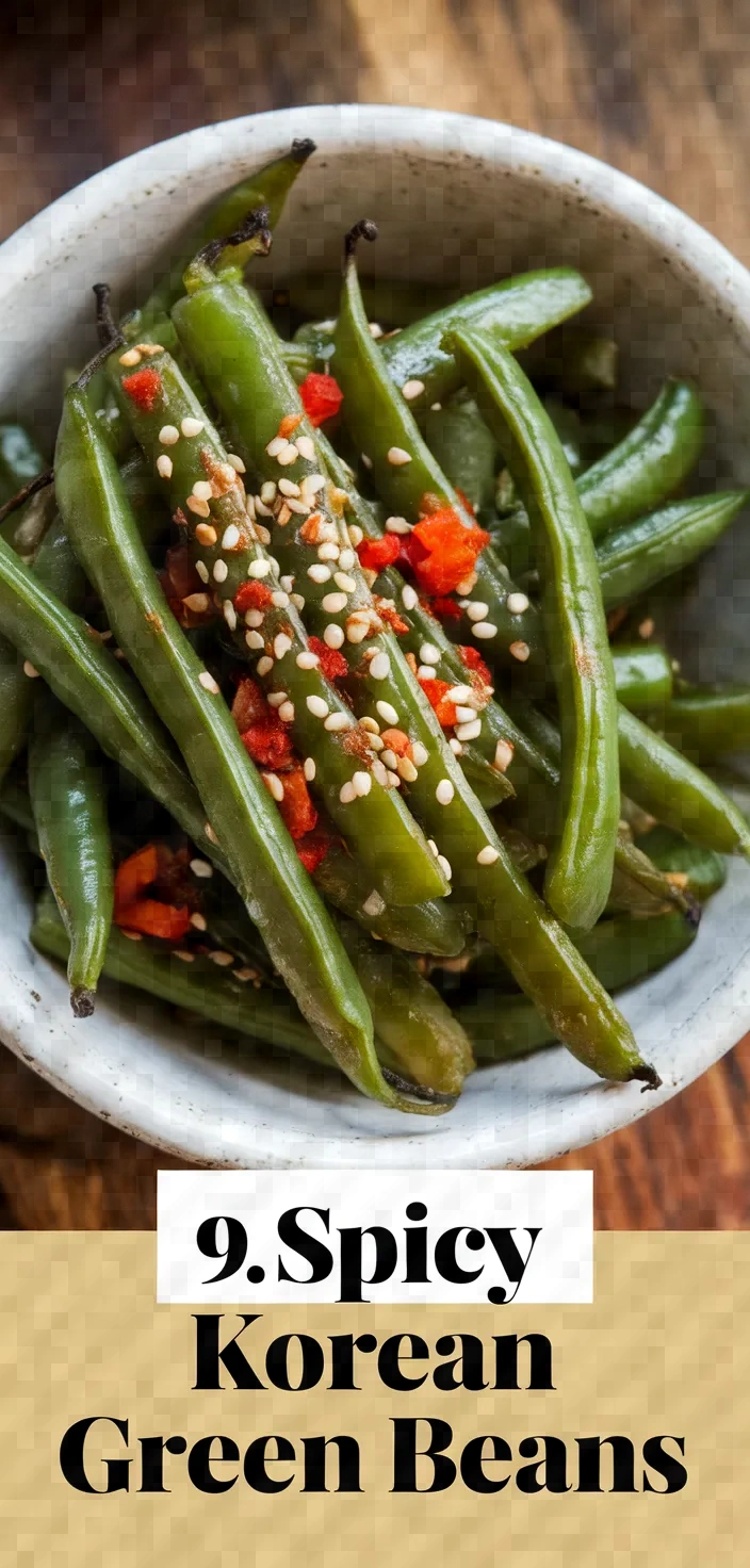 9. Spicy Korean Green Beans