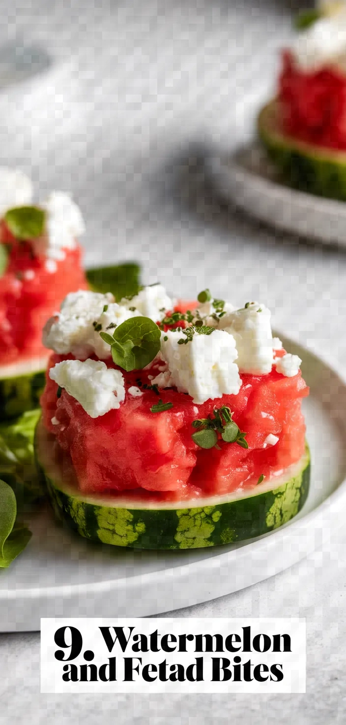 9. Watermelon and Feta Salad Bites