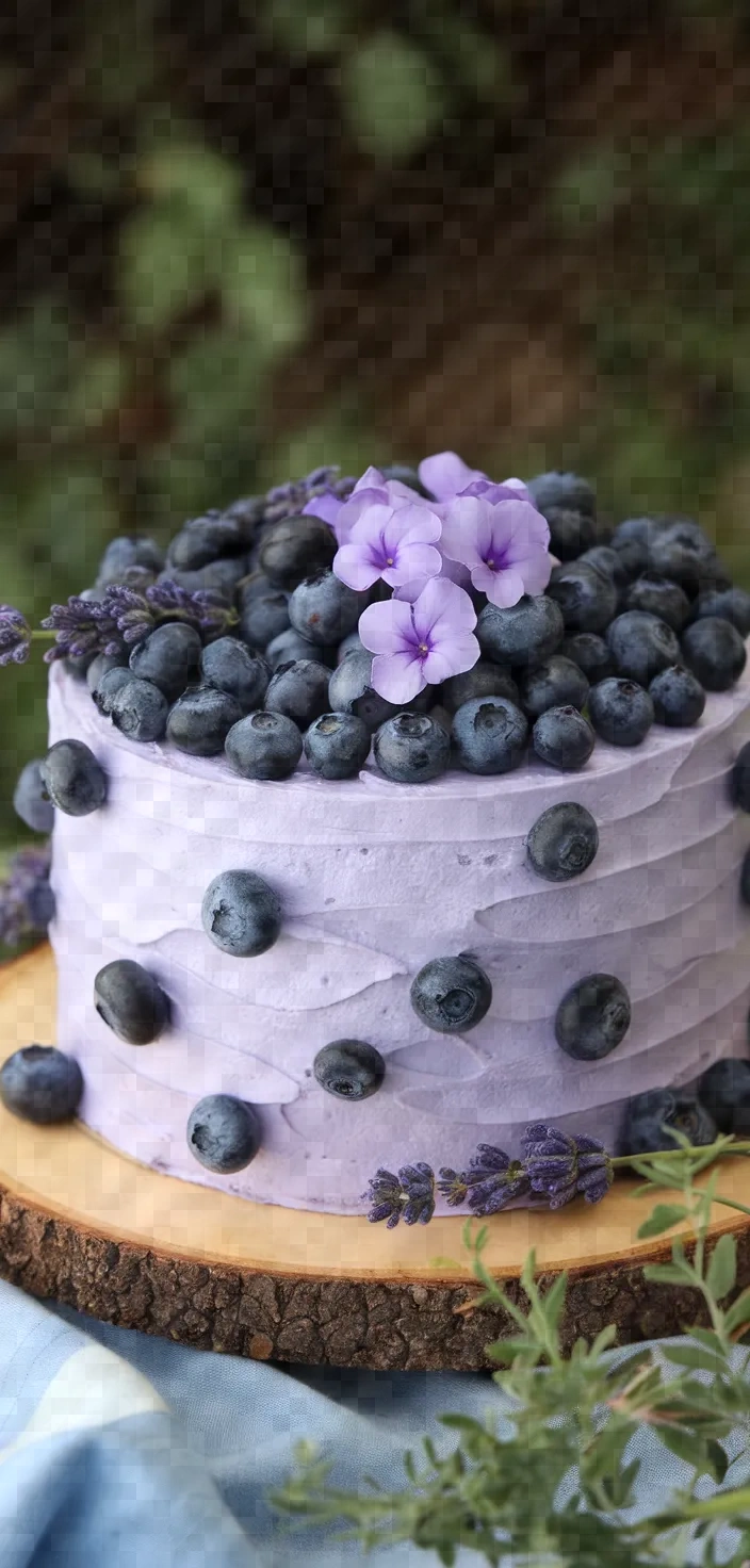 17. Blueberry and Lavender Cake