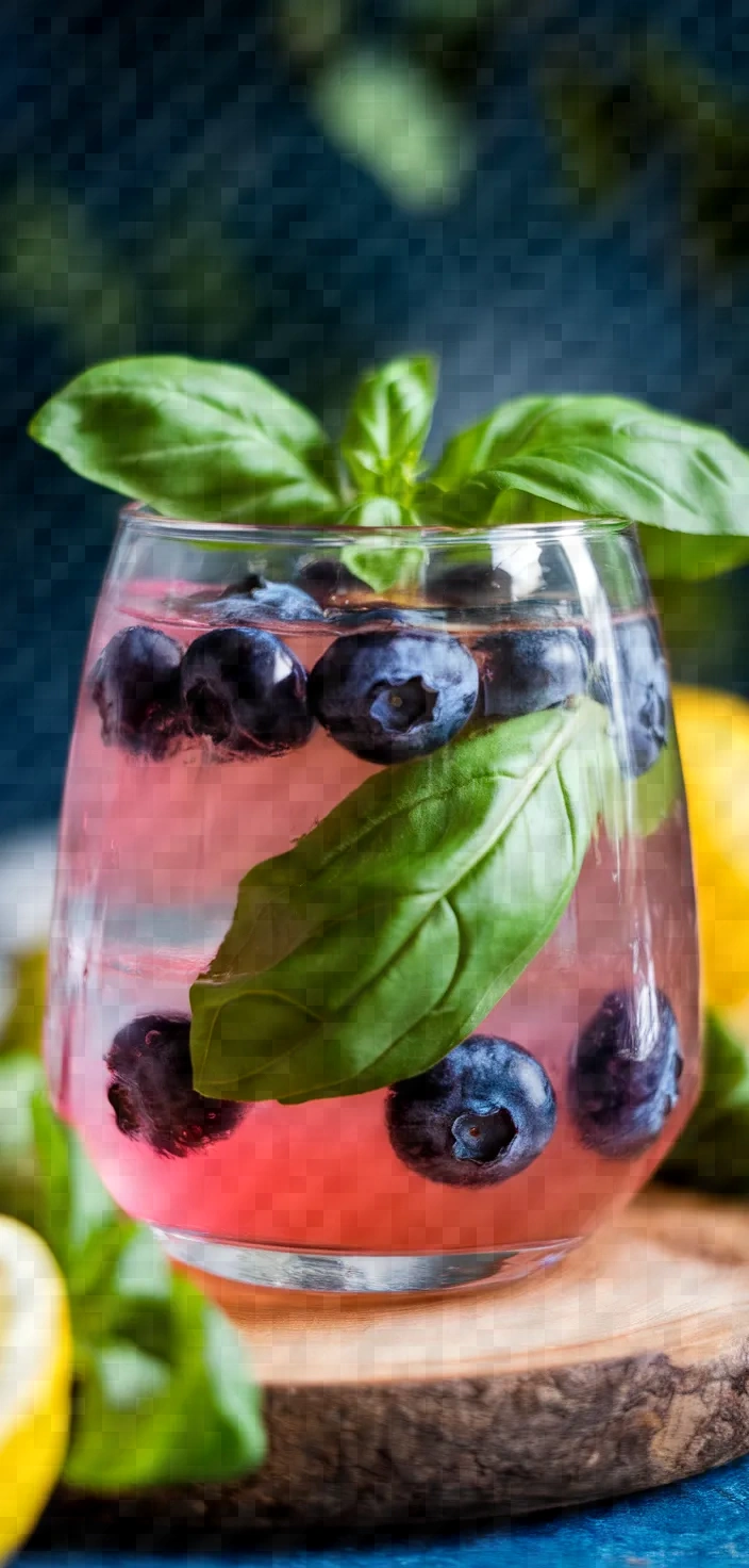 21. Blueberry and Basil Lemonade