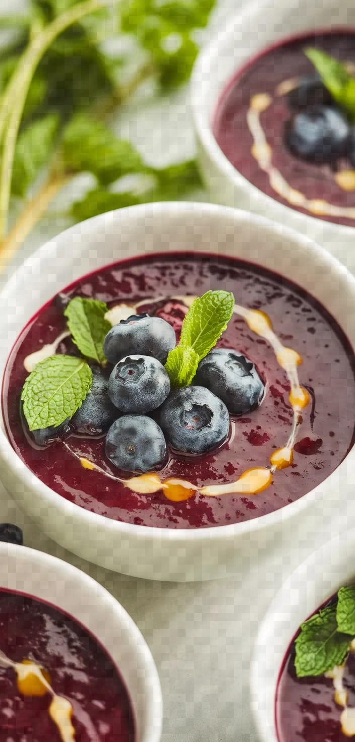 24. Blueberry Gazpacho