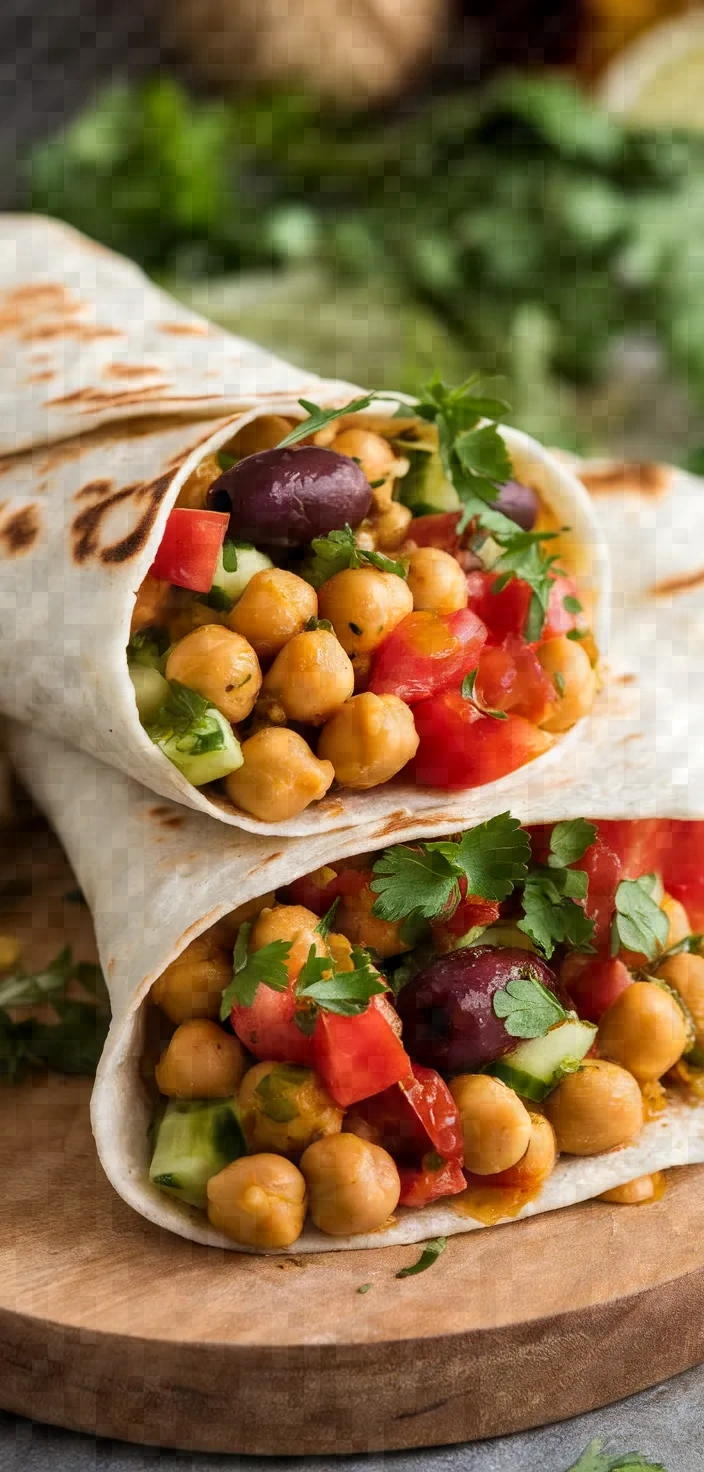 25. Mediterranean Chickpea Wraps